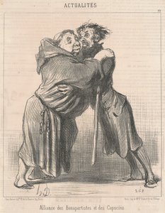 ボナパルティストとカプチンの同盟 作： Honoré Daumier