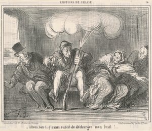 さあ、グッド！ ライフルを降ろし忘れた！ 作： Honoré Daumier