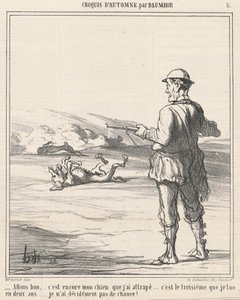 さぁ…また私の犬だ… 作： Honoré Daumier