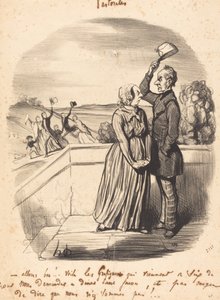 さあ！...ここに落書きがあります... 作： Honoré Daumier