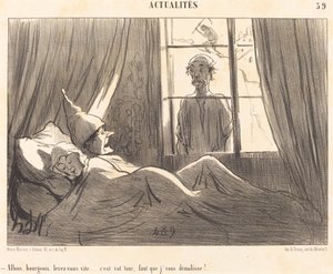 さあ、ブルジョワよ、早く起きなさい... 作： Honoré Daumier