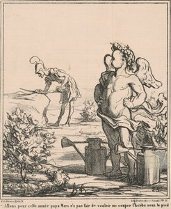 パパ 3 月に行きましょう... 作： Honoré Daumier