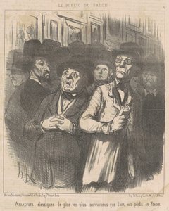 古典的なアマチュア...納得... 作： Honoré Daumier