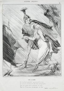 古代史（プレート15）：アエネアスとディド 作： Honoré Daumier