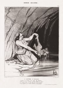 古代史: Pl. 22、アキレウスの洗礼 作： Honoré Daumier