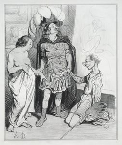 アペレスとカンパステ 作： Honoré Daumier