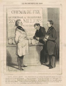 持ってきて、紳士、持ってきて... 作： Honoré Daumier