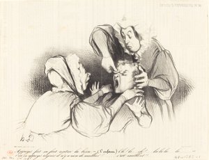 強く押すと、バンプが入ります... 作： Honoré Daumier