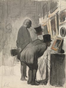 アート愛好家 作： Honoré Daumier