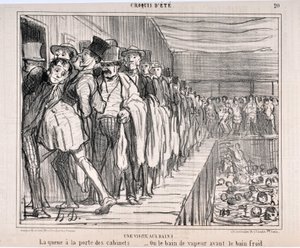 オノレ・ドーミエ（1808-1879）の作品 1858年のシャリバリ紙の日付：Serie CRUQUIS D