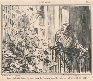 パリの様子、私たちが演奏したときから... 作： Honoré Daumier