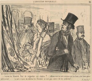ショールはもう見終わりますか？ 作： Honoré Daumier