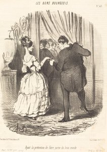 美しい世界の一部であると主張する 作： Honoré Daumier