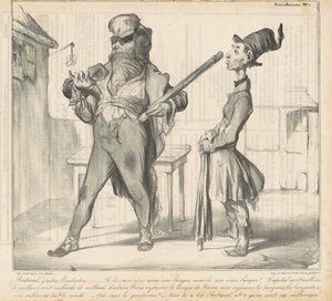 バートランド、私は業界が大好きです... 作： Honoré Daumier