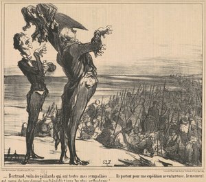 バートランド、ここに何人かの仲間がいます... 作： Honoré Daumier