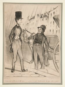 M カブリオレ 作： Honoré Daumier
