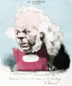 フランスの彫刻家・画家・彫刻家であるオノレ・ドーミエ（1808-1879）の漫画。エングレーヴィングはP. Bernais。寸法：33x30cm。アルボー美術館。 作： Honoré Daumier