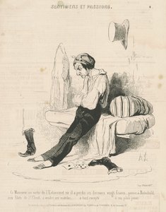 駅から出てきたこの紳士… 作： Honoré Daumier