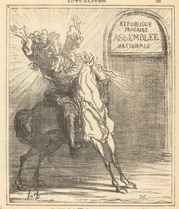 この哀れなルイ14世は自分の目を信じていない 作： Honoré Daumier