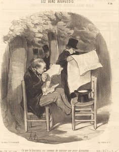 ブルジョワが「気晴らし」と呼ぶことに同意したもの 作： Honoré Daumier