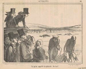 私たちが芝生の喜びと呼ぶもの 作： Honoré Daumier