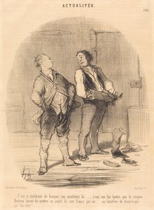 あそこで機械を磨くのはめんどくさい… 作： Honoré Daumier