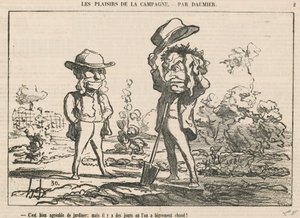 ガーデニングいいですね 作： Honoré Daumier