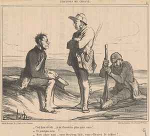 決めた…もう一緒に狩りはしない！ ... 作： Honoré Daumier