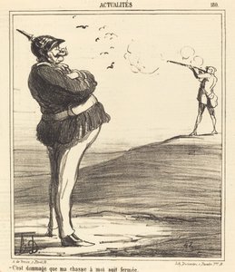 私のための私の狩りが閉じられているのは残念です 作： Honoré Daumier