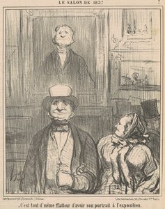 持っているのはお世辞です... 作： Honoré Daumier