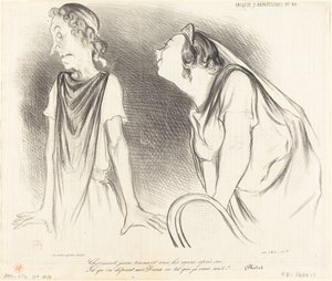 魅力的...あなたの後にすべての心を引きずります... 作： Honoré Daumier