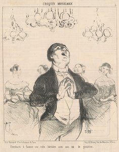 裕福な人を魅了しようと... 作： Honoré Daumier