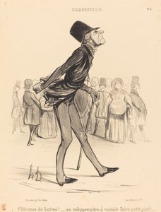 雌犬をブーツで！... 作： Honoré Daumier