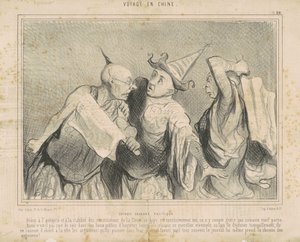 中国のおしゃべり政治 作： Honoré Daumier