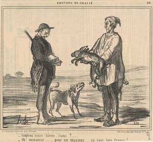 あなたのうさぎ、友達はいくらですか？ 作： Honoré Daumier