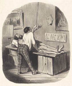 どうやって、サンジェルヴェはこれを取った... 作： Honoré Daumier