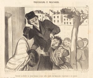 若い男が来るとどうやって決めるのですか... 作： Honoré Daumier