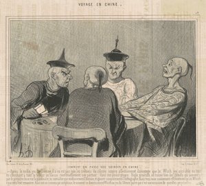 中国での夜の過ごし方は？ 作： Honoré Daumier