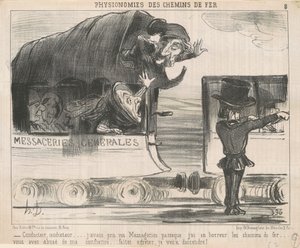 ドライバー...私はあなたの宅配便を取りました... 作： Honoré Daumier