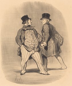 兄弟、小さな男爵に気をつけて... 作： Honoré Daumier
