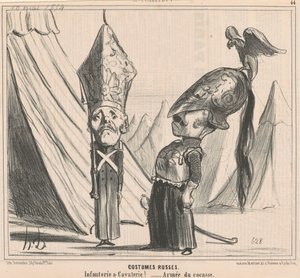衣装ロシア 作： Honoré Daumier