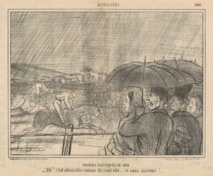 1856年ウォーターレース 作： Honoré Daumier