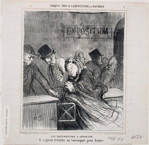 展示会で撮影されたスケッチ-改善が必要 作： Honoré Daumier