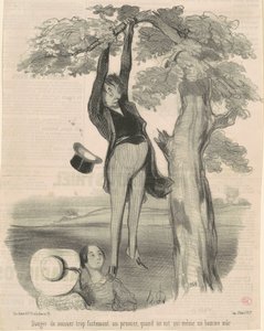 揺れすぎる危険...プラム 作： Honoré Daumier