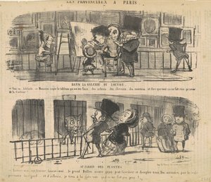 ルーヴル美術館で 作： Honoré Daumier