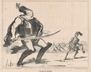 ダビデとゴリアテ 作： Honoré Daumier