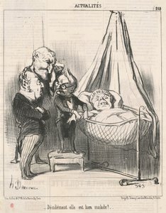 彼女は間違いなく病気です！ 作： Honoré Daumier