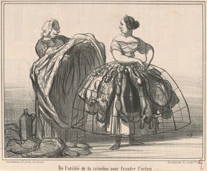 助成金をだますためのクリノリンの有用性について 作： Honoré Daumier