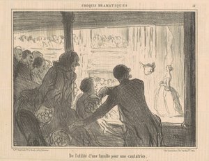 歌手にとっての家族の有用性について 作： Honoré Daumier