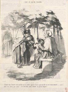 ゼミールが私に15フランかかることを知って以来... 作： Honoré Daumier